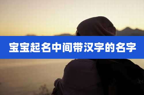 宝宝起名中间带汉字的名字