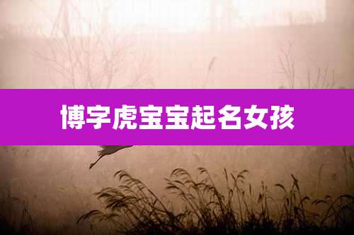 博字虎宝宝起名女孩
