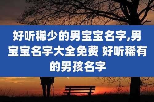 好听稀少的男宝宝名字,男宝宝名字大全免费 好听稀有的男孩名字