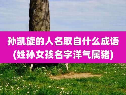 孙凯旋的人名取自什么成语(姓孙女孩名字洋气属猪)