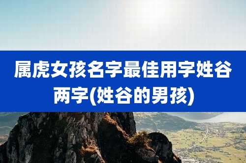 属虎女孩名字最佳用字姓谷两字(姓谷的男孩)