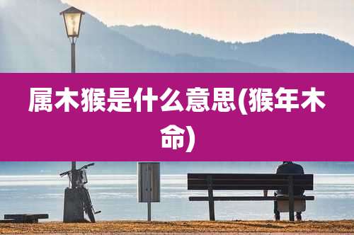 属木猴是什么意思(猴年木命)