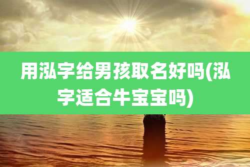 用泓字给男孩取名好吗(泓字适合牛宝宝吗)