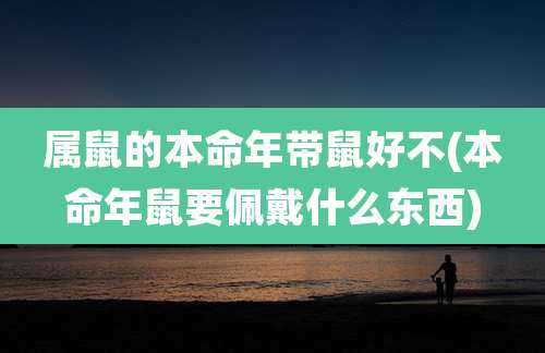 属鼠的本命年带鼠好不(本命年鼠要佩戴什么东西)