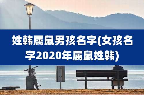姓韩属鼠男孩名字(女孩名字2020年属鼠姓韩)