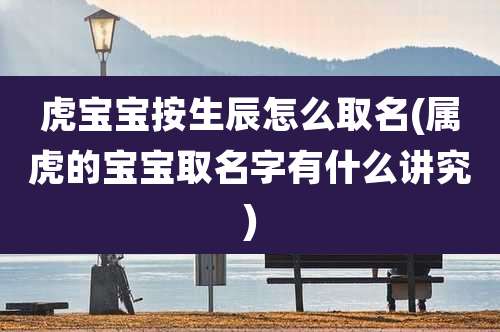 虎宝宝按生辰怎么取名(属虎的宝宝取名字有什么讲究)