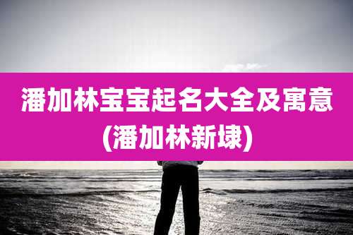 潘加林宝宝起名大全及寓意(潘加林新埭)