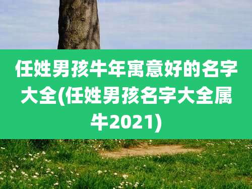任姓男孩牛年寓意好的名字大全(任姓男孩名字大全属牛2021)