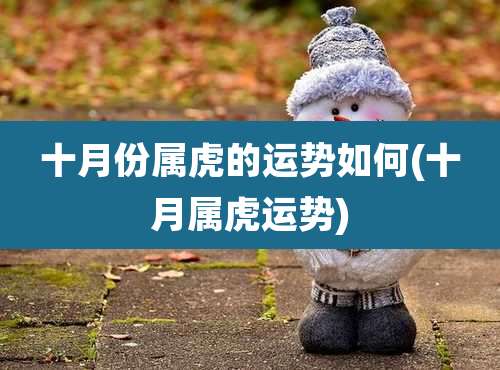 十月份属虎的运势如何(十月属虎运势)