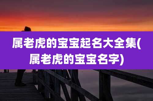 属老虎的宝宝起名大全集(属老虎的宝宝名字)