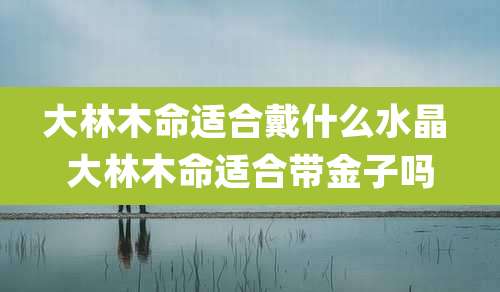 大林木命适合戴什么水晶 大林木命适合带金子吗