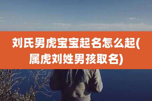 刘氏男虎宝宝起名怎么起(属虎刘姓男孩取名)