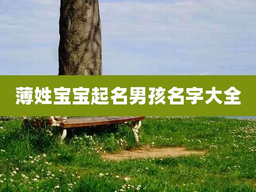 薄姓宝宝起名男孩名字大全