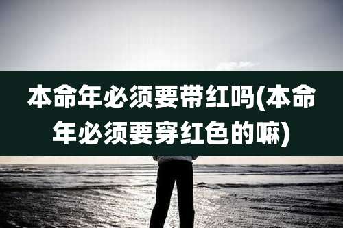 本命年必须要带红吗(本命年必须要穿红色的嘛)