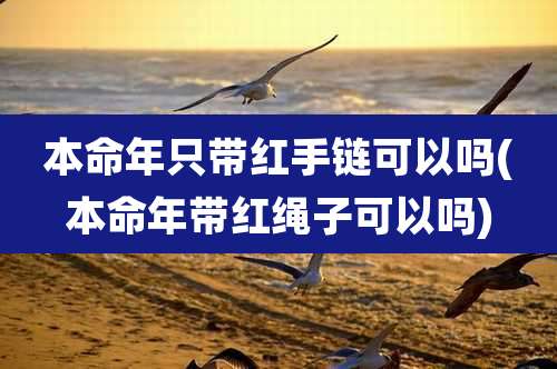 本命年只带红手链可以吗(本命年带红绳子可以吗)