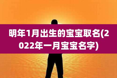 明年1月出生的宝宝取名(2022年一月宝宝名字)