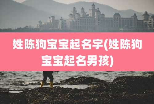 姓陈狗宝宝起名字(姓陈狗宝宝起名男孩)