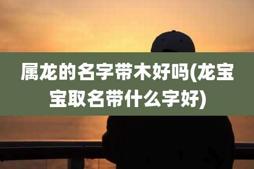 属龙的名字带木好吗(龙宝宝取名带什么字好)