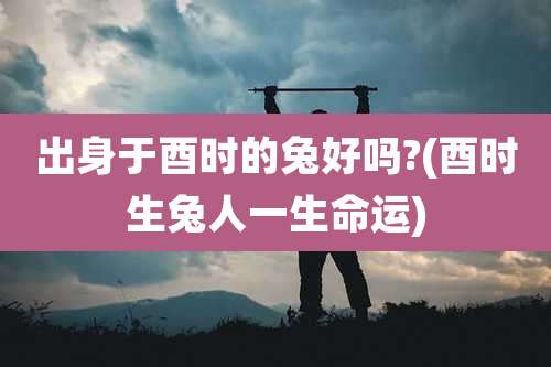 出身于酉时的兔好吗?(酉时生兔人一生命运)