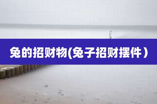 兔的招财物(兔子招财摆件)