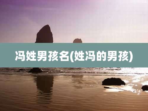 冯姓男孩名(姓冯的男孩)