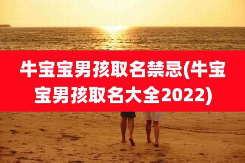 牛宝宝男孩取名禁忌(牛宝宝男孩取名大全2022)