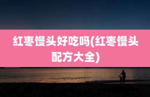 红枣馒头好吃吗(红枣馒头配方大全)