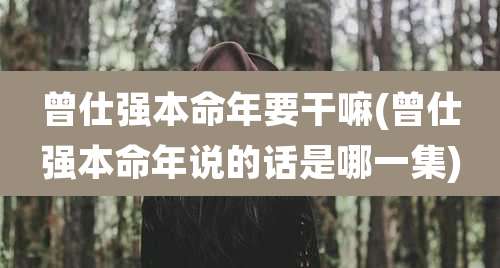 曾仕强本命年要干嘛(曾仕强本命年说的话是哪一集)