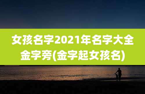 女孩名字2021年名字大全金字旁(金字起女孩名)