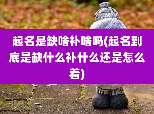 起名是缺啥补啥吗(起名到底是缺什么补什么还是怎么着)