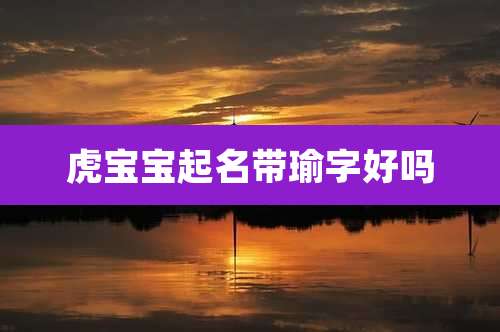 虎宝宝起名带瑜字好吗