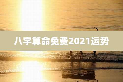 八字算命免费2021运势