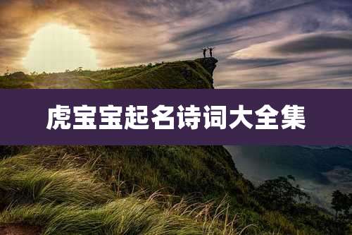 虎宝宝起名诗词大全集