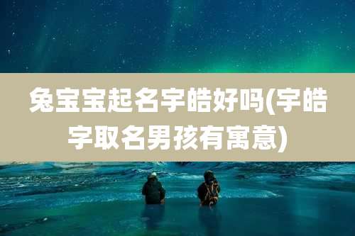 兔宝宝起名宇皓好吗(宇皓字取名男孩有寓意)