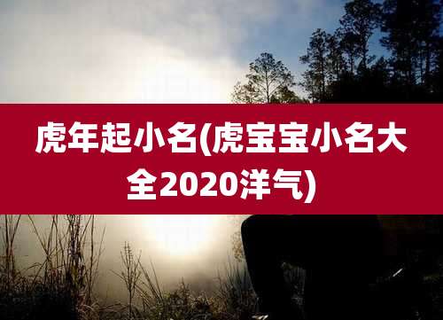 虎年起小名(虎宝宝小名大全2020洋气)