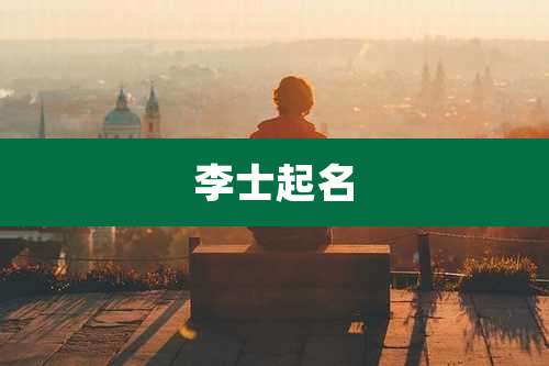 李士起名