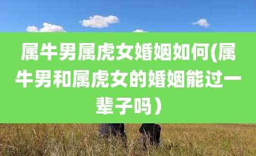 属牛男属虎女婚姻如何(属牛男和属虎女的婚姻能过一辈子吗)