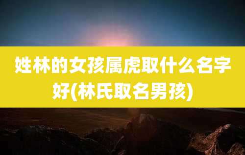 姓林的女孩属虎取什么名字好(林氏取名男孩)