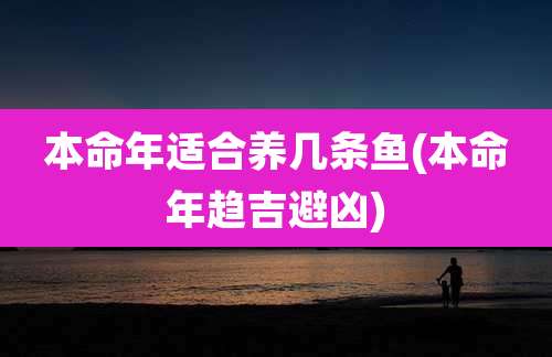 本命年适合养几条鱼(本命年趋吉避凶)