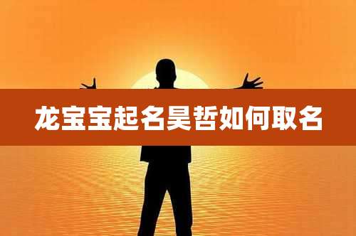 龙宝宝起名昊哲如何取名