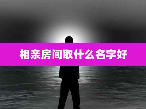 相亲房间取什么名字好