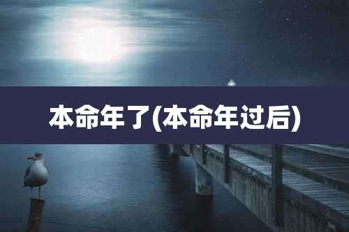 本命年了(本命年过后)