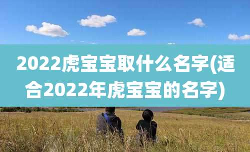 2022虎宝宝取什么名字(适合2022年虎宝宝的名字)