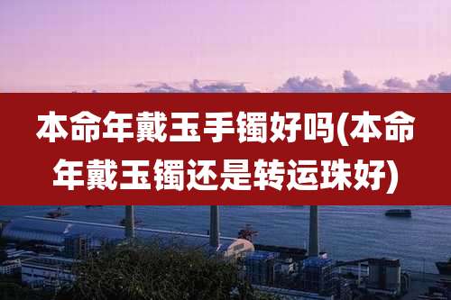 本命年戴玉手镯好吗(本命年戴玉镯还是转运珠好)