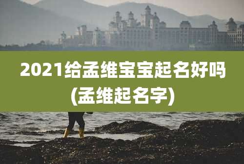 2021给孟维宝宝起名好吗(孟维起名字)