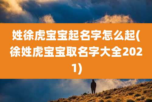 姓徐虎宝宝起名字怎么起(徐姓虎宝宝取名字大全2021)