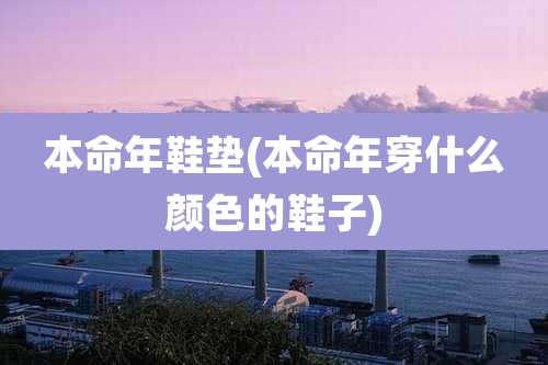 本命年鞋垫(本命年穿什么颜色的鞋子)