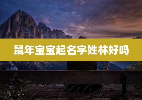 鼠年宝宝起名字姓林好吗