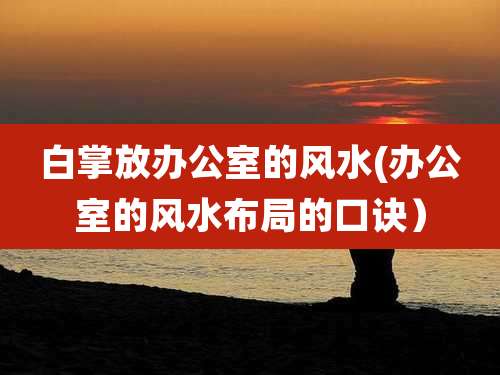 白掌放办公室的风水(办公室的风水布局的口诀）