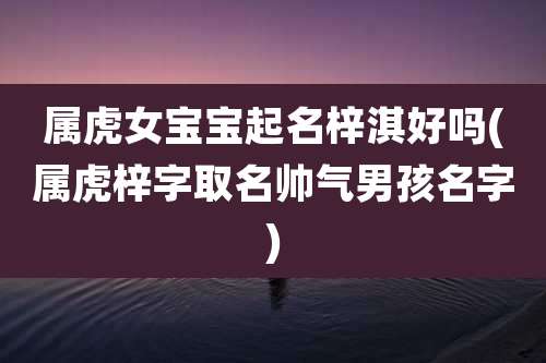 属虎女宝宝起名梓淇好吗(属虎梓字取名帅气男孩名字)